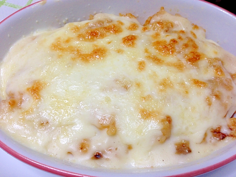 ホワイトソースとチキンライスのドリア レシピ・作り方 by く〜,Qoo,|楽天レシピ